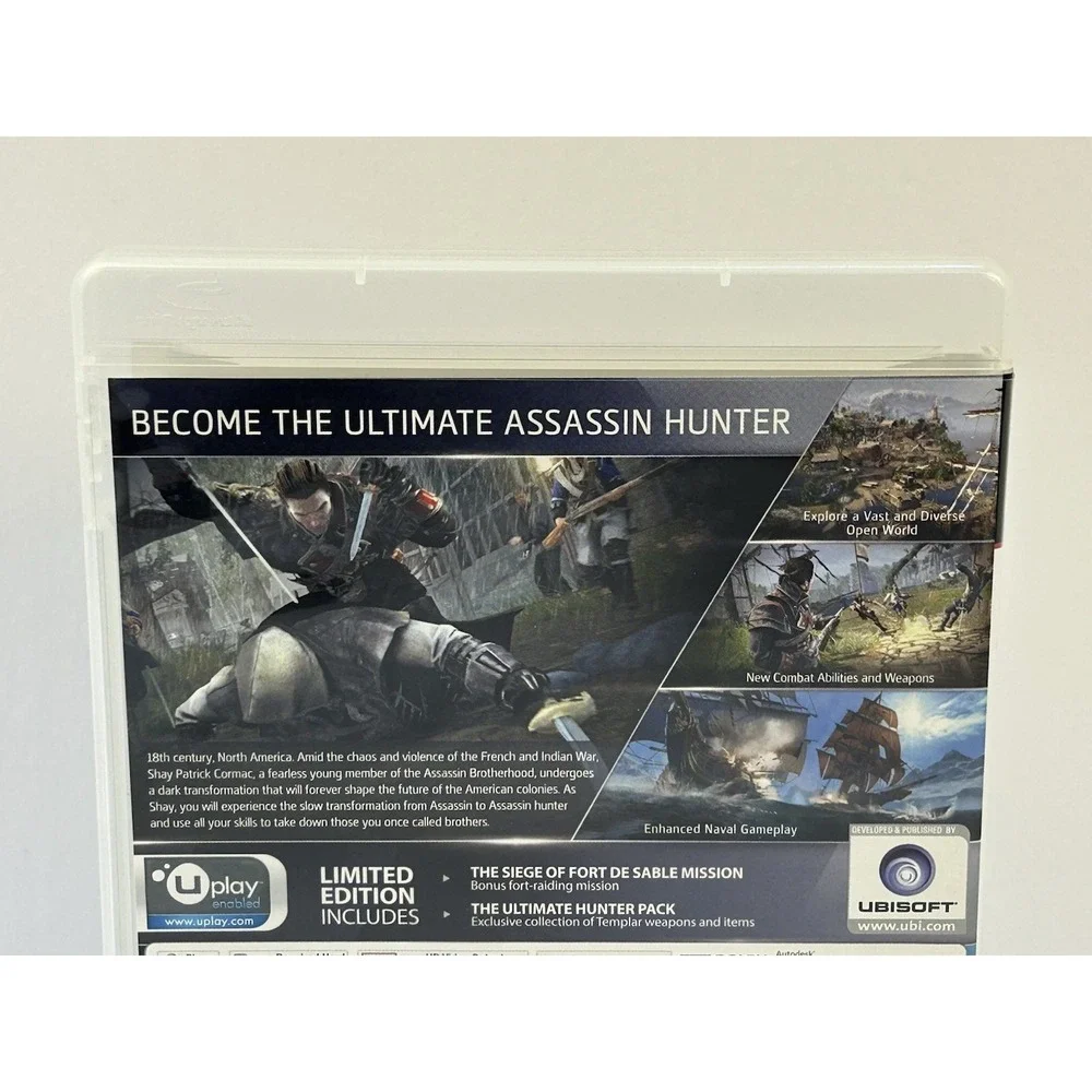 Assassin's Creed Rogue Limited Edition PS3 Game Untested Case Disc Ubisoft